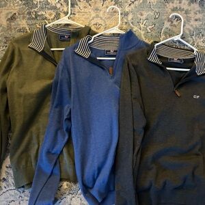 •Vineyard Vines• BUNDLE men’s saltwater quarter zip pullover